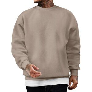 Men's Casual Long Sleeves Crewneck Sweatshirts Cotton Pullover Sweatshirt for Me